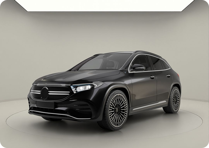 Beige curved ceiling showroom