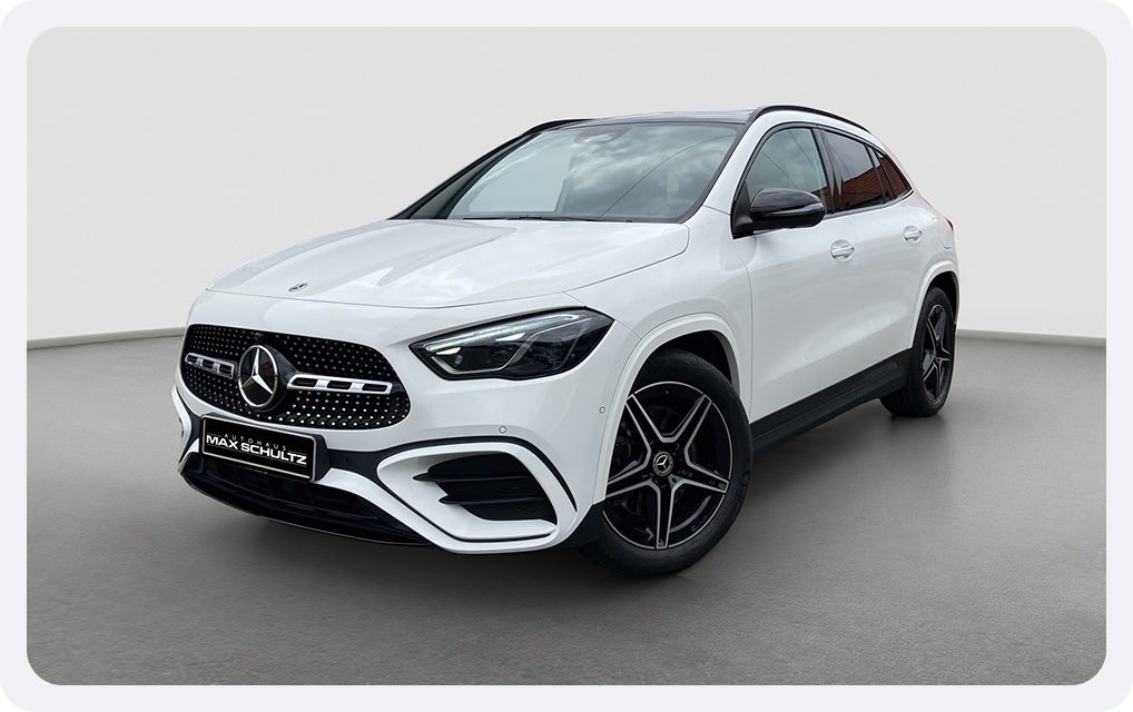 Mercedes GLA in showroom