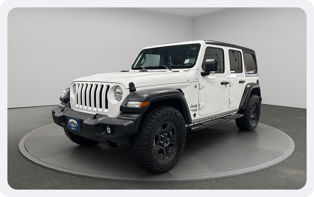 Jeep Wrangler in virtual studio